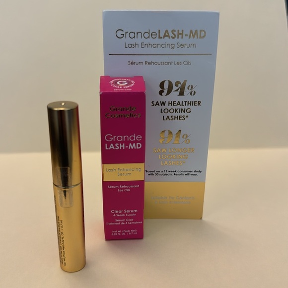 GRANDE COSMETICS GrandeLASH-MD Lash Enhancing Serum Mini 0.02oz Sealed NIB $24 - Picture 10 of 13